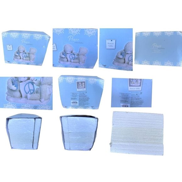 Department 56 Peace Talks Snowbaby Figurine 2018 Enesco Christmas Retired Winter - Picture 12 of 12